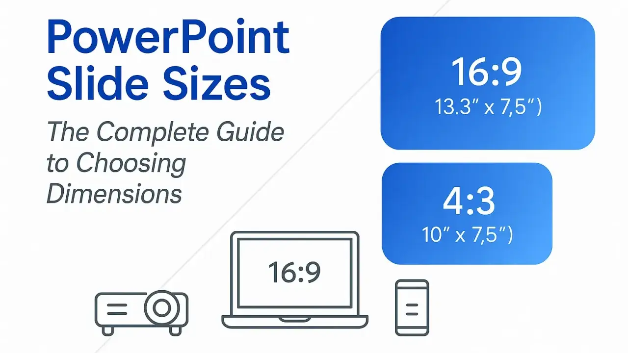 Guida alle dimensioni slide PowerPoint: 16:9 vs 4:3. Quale formato è meglio foto?