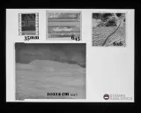 Negativo 35mm, 6x4.5, 6x6 e 10x12 cm (4x5 pollici) su supporto, formato classico foto.