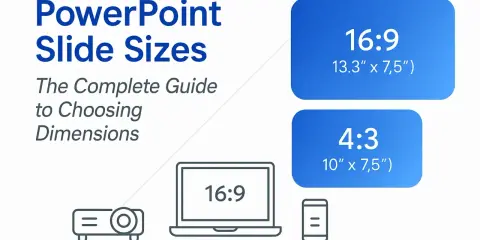 Guida alle dimensioni slide PowerPoint: 16:9 vs 4:3. Quale formato è meglio foto?