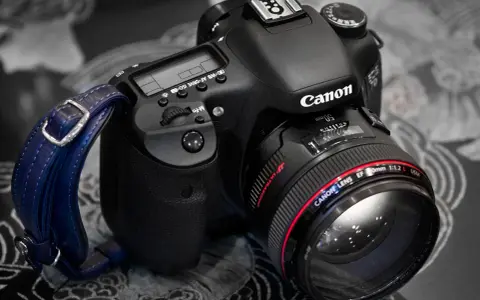 Una fotocamera Canon EOS 7D con obiettivo 50mm f/1.2 L. Il suo significato, il **dslr significato**, è la qualità professionale.