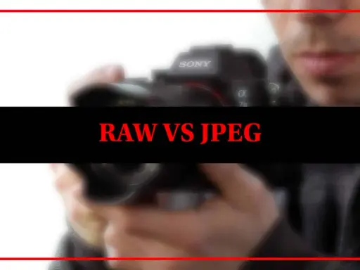 Confronto tra formato digitale foto RAW e JPEG. Una mano tiene una fotocamera Sony.