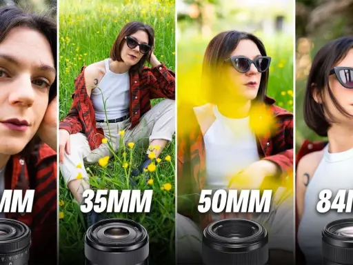 Confronto tra obiettivi: 24mm, 35mm, 50mm e 84mm. L'obiettivo 50mm a cosa serve? Ideale per ritratti con sfondo sfocato.