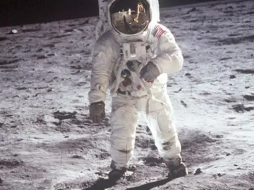 L'astronauta Buzz Aldrin sulla Luna, in quella che è considerata la foto più famosa del mondo.